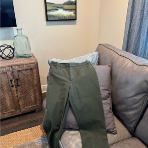 Banana Republic Olive Green Hi-rise Sloan dress pants
